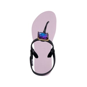 Selena Diamond Blue Flip Flop Violet