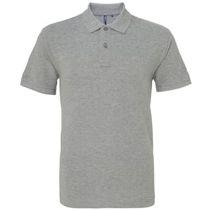 Asquith & Fox Heren Heather Classic Polo Shirt (Heather Grijs)