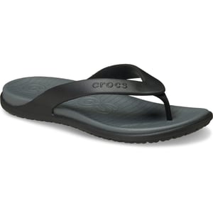 Crocs Coast Flip Polyurethaan Heren Zwart/Leisteengrijs Slippers