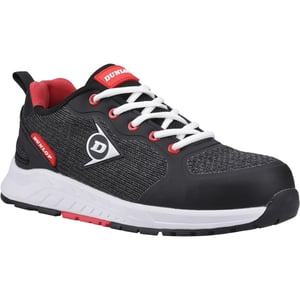 Dunlop T-Max Textiel Heren Zwart/Rood Veilige Sneakers