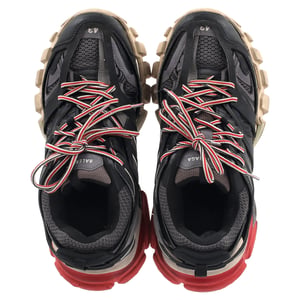 Balenciaga Track Sneakers in Zwarte Polyurethaan