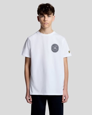 Grafisch Badge Katoenen T-Shirt