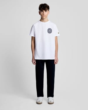 Grafisch Badge Katoenen T-Shirt