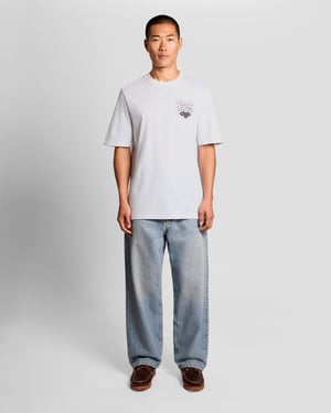 T-shirt met grafische opdruk op de borst