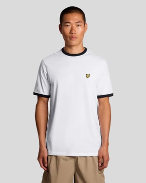 Ringer Katoenen T-shirt met Ronde Hals