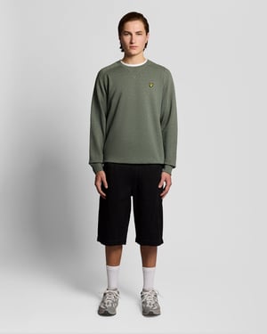 Katoenen Marl Raglan Sweatshirt