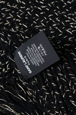 Saint Laurent, chunky gebreide oversized sjaal