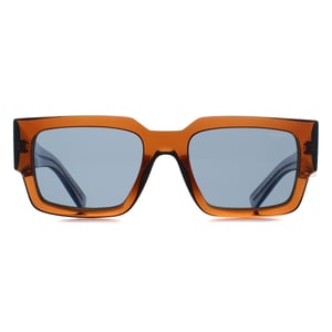 Prada PRB17S 25F70B chocolade donkergrijze zonnebril