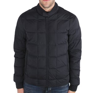Armani Jeans Zwarte Gewatteerde Donsjas