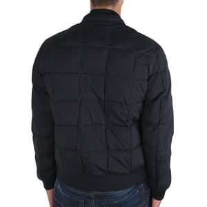 Armani Jeans Zwarte Gewatteerde Donsjas