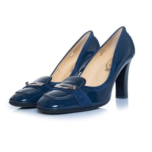 Tod's, leren loafers met lakafwerking