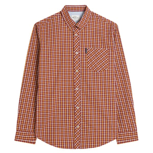 Ben Sherman Heren Signature Huis Check Lange Mouwen Overhemd (Rood)