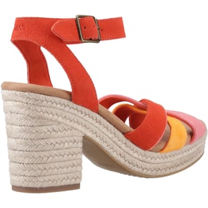 TOMS Majorca Strappy Dames Sandalen Van Leer Met Vlammenprint