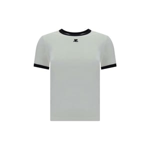 Courrèges Witte Katoenen T-Shirt