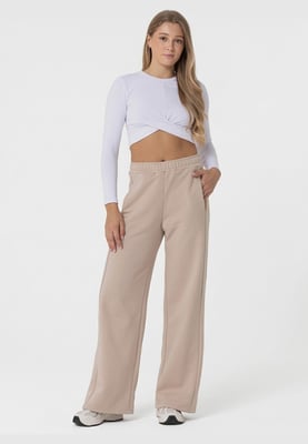 Wide Sweatpants BEIGE
