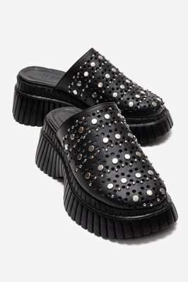 Harlow Leren Platform Sandaal