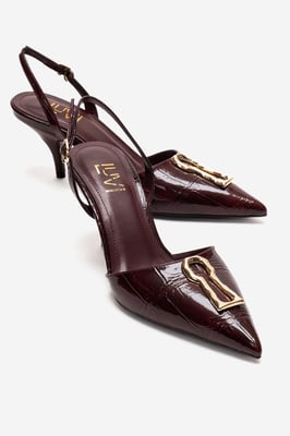 Yvella Gesp Spitse Neus Stiletto Pump