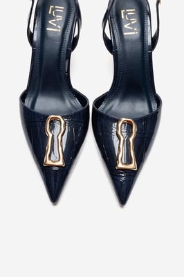 Yvella Gesp Spitse Neus Stiletto Pump