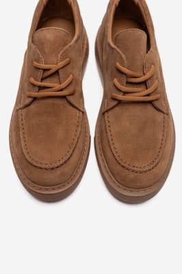 Mareon Leren Veterschoen Sneaker