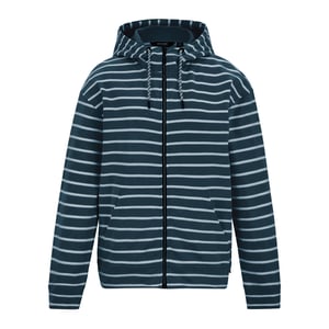 Regatta Dames/Dames Bayletta Gestreepte Hoodie met Volledige Ritssluiting (Marine, Wit)