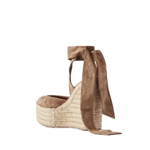 Gianvito Rossi Beige Kalfsleder Espadrilles