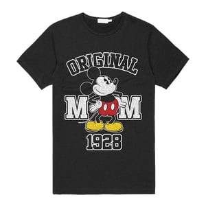 Disney Unisex volwassen origineel Mickey Mouse T-shirt uit 1928 (Zwart)