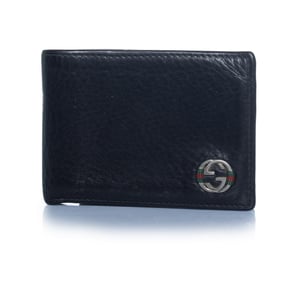 Gucci, zwarte leren portemonnee