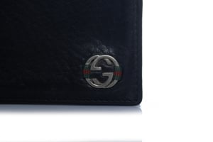 Gucci, zwarte leren portemonnee