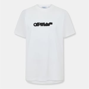 Heren Off White Spray Arrow T in Wit-Zwart