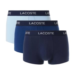 Lacoste Katoenen stretch boxershorts heren (3-pack) (Lichtblauw/blauw/navy)