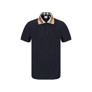 Burberry Blauwe Katoenen Poloshirt
