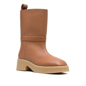 Stella McCartney Bruine Polyethyleen Enkellaarsjes