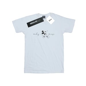 Disney Heren Mickey Mouse Fluitje T-Shirt (Wit)
