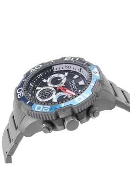Invicta TI-22 49493 Herenhorloge - Quartz Uurwerk - Titanium met Zwarte Wijzerplaat - 48 mm