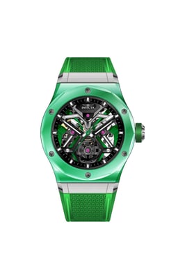 Invicta Celestial 69546 Herenhorloge - Mechanisch Uurwerk - K9 Glas met Zilveren Wijzerplaat - 45 mm