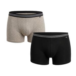 Verpakking van 2 Heren Elastische Katoenen Boxers D6578