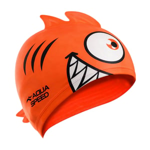 Jongens Meisjes Piranha Patroon Zwemcap | Silicoon 3D Print Gemakkelijk Passende Zwemcap