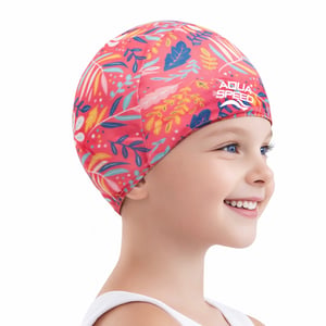Baby Meisje & Jongens Patroon Stof Zwemcap | Flexibele Comfortabele Peuterpasvorm