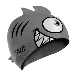 Jongens Meisjes Piranha Patroon Zwemcap | Siliconen 3D Print Gemakkelijke Pasvorm Zwemcap