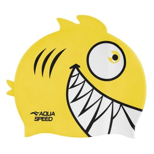 Jongens Meisjes Piranha Patroon Badmuts | Siliconen 3D Print Gemakkelijke Pasvorm Badmuts