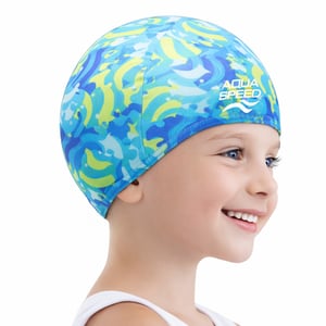 Baby Meisje & Jongen Patroon Stoffen Zwemcap | Flexibele Comfortabele Peuter Pasvorm