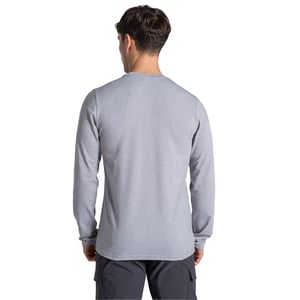 Craghoppers Heren Abel Nosilife T-shirt met lange mouwen (Zachtgrijs mergel)