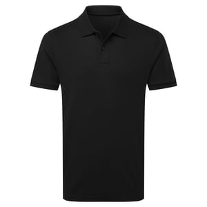 Asquith & Fox Heren Premium gemerceriseerd katoenen poloshirt (Zwart)