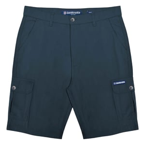 Lambretta Heren Rubberised Logo Cargo Shorts (Marineblauw)