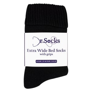 Dames Extra Brede Winterbedkousen met Grip | Antislip Thermische Slaapkousen
