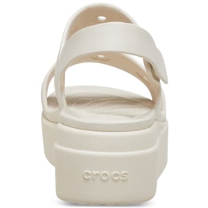 Women's Crocs Brooklyn Open Toe Flat Sandals in Stucco