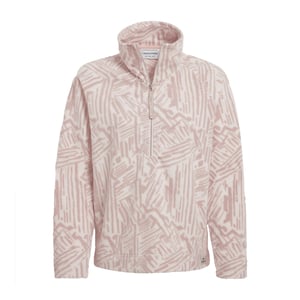 Craghoppers Dames/Dames Annjela Graphic Print Half Zip Fleece Top (Zachte champignon)