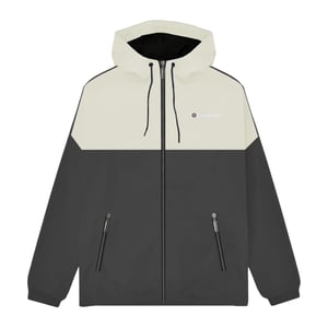 Lambretta Heren SS26 jas met contrasterend paneel (IJzer/Zilver)