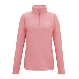 Regatta Dames/Dames Sweetheart Quarter Zip Fleece Top (Perzik Roze)