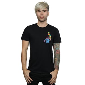Disney Heren Lilo en Stitch ijs T-shirt (Zwart)